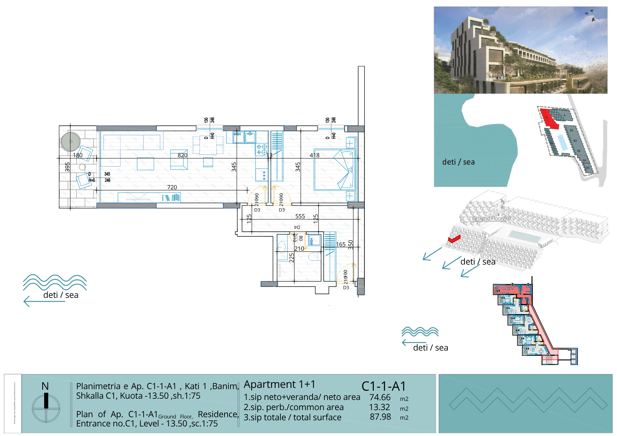 APARTAMENT 1+1 NË SHITJE 2