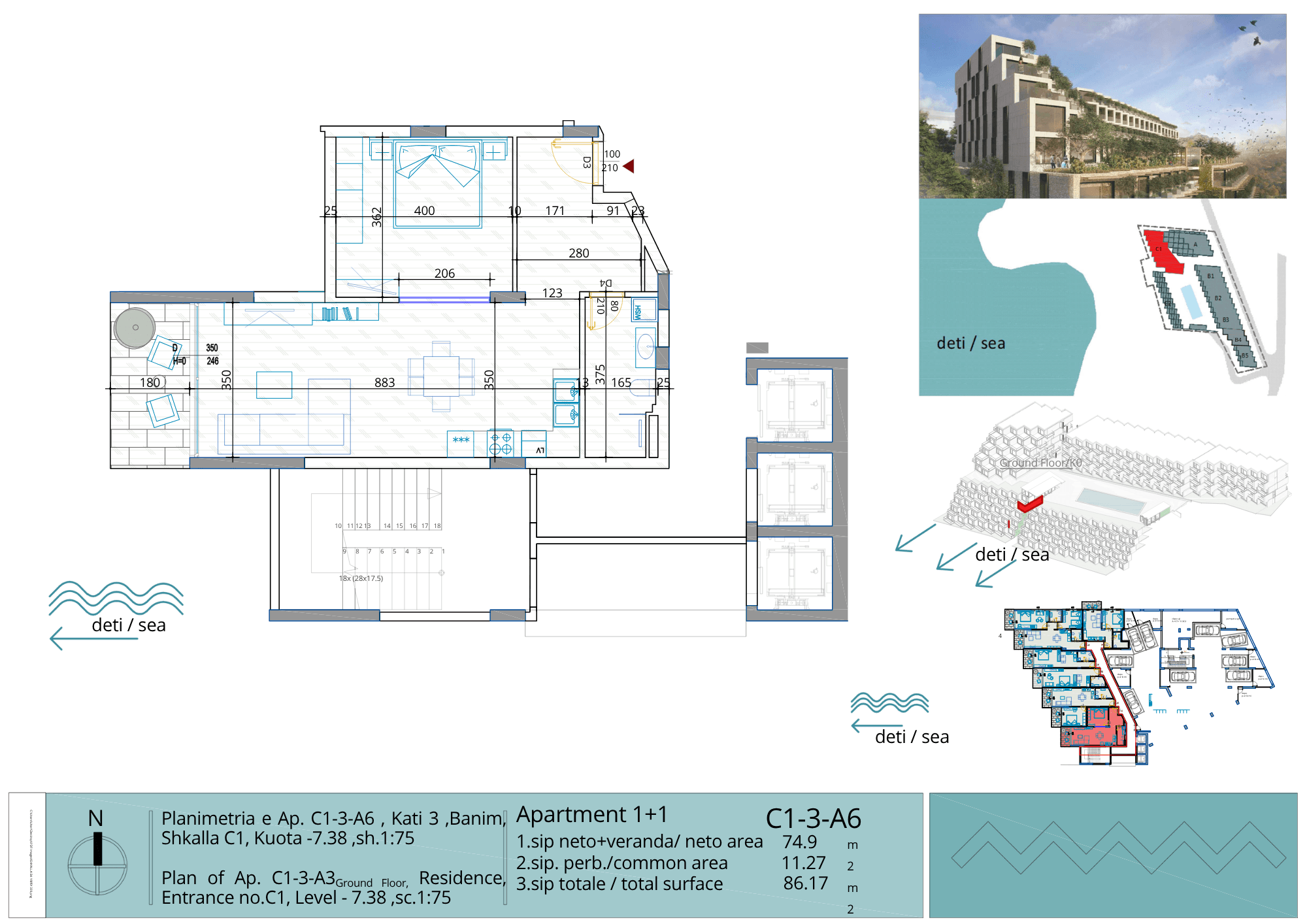 APARTAMENT 1+1 NË SHITJE 2