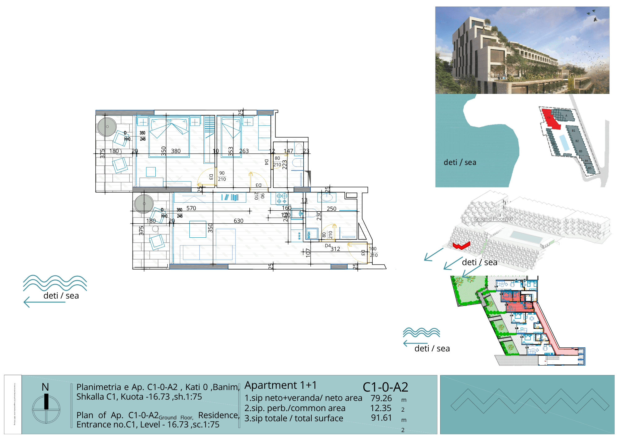 Apartamente në Shitje në Sarandë – Apartament Luksoz 1+1 në Ndërtim me Plazh Privat 2