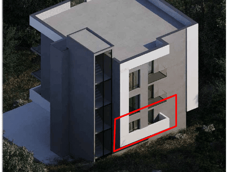 Apartament me verandë në shitje pranë qendrës së Sarandës 1