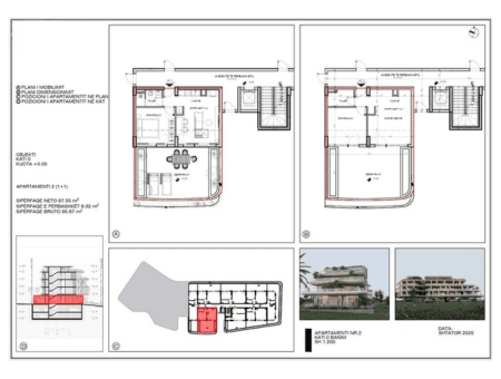 Apartament Gjigant 1+1 në Shitje në Ksamil – Hapësira më e Madhe në Treg (95.87 m²) 2