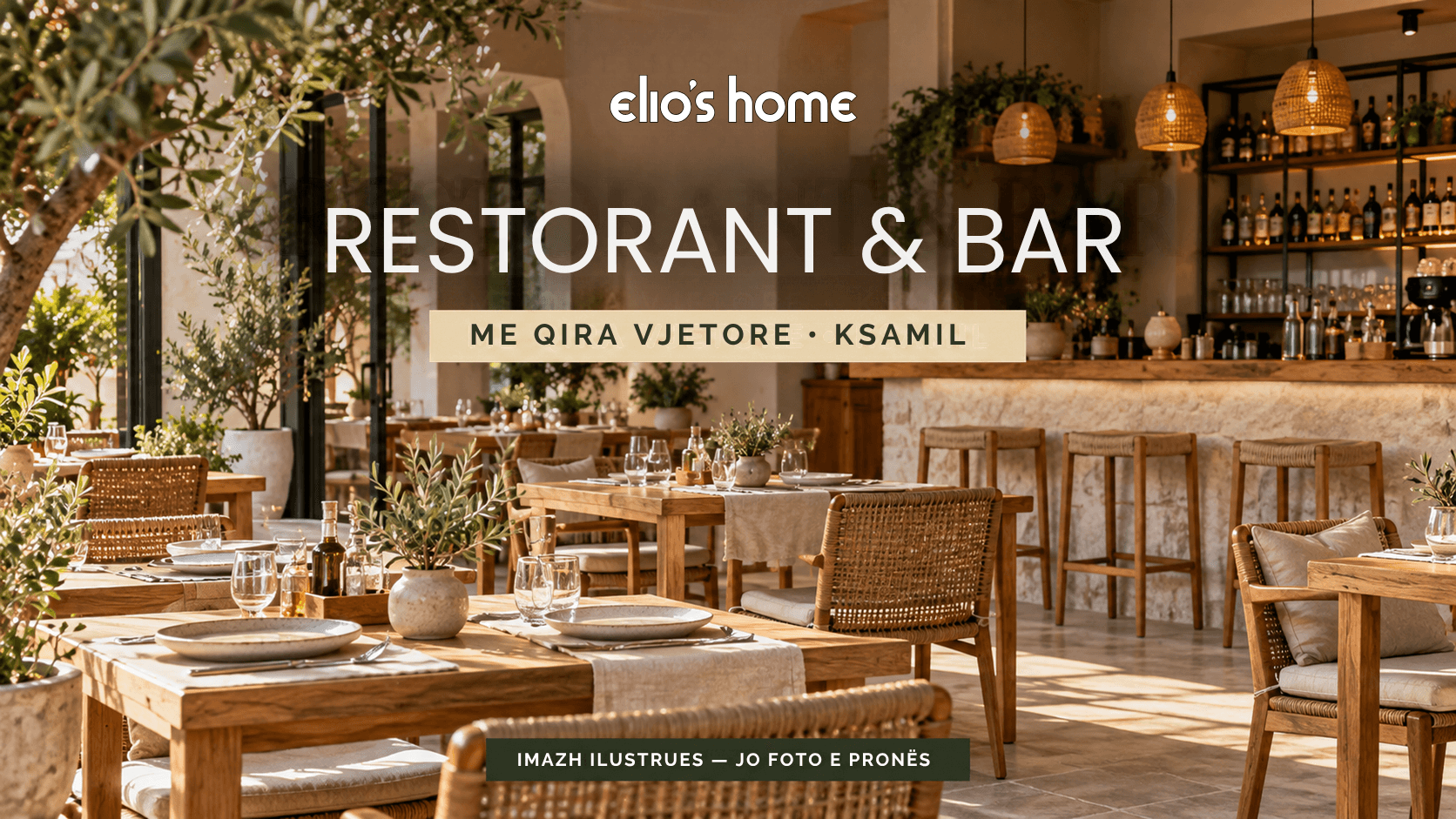 Restorant dhe bar me qira vjetore në Ksamil, pranë detit