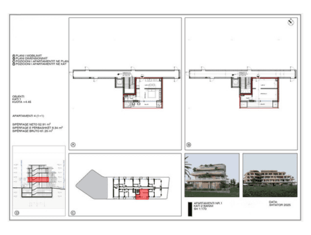 Apartament 1+1 në Shitje në Ksamil me Çmim Preferencial (61.25 m²) 2