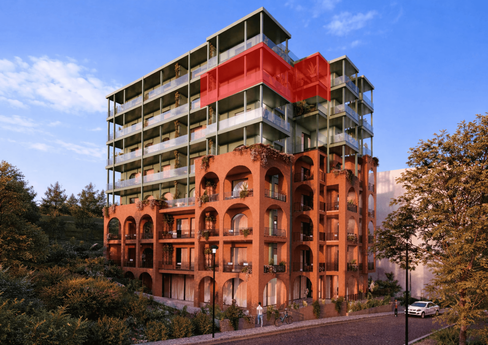 Apartament 1+1 me ballkon të madh dhe pamje deti në Sarandë 1
