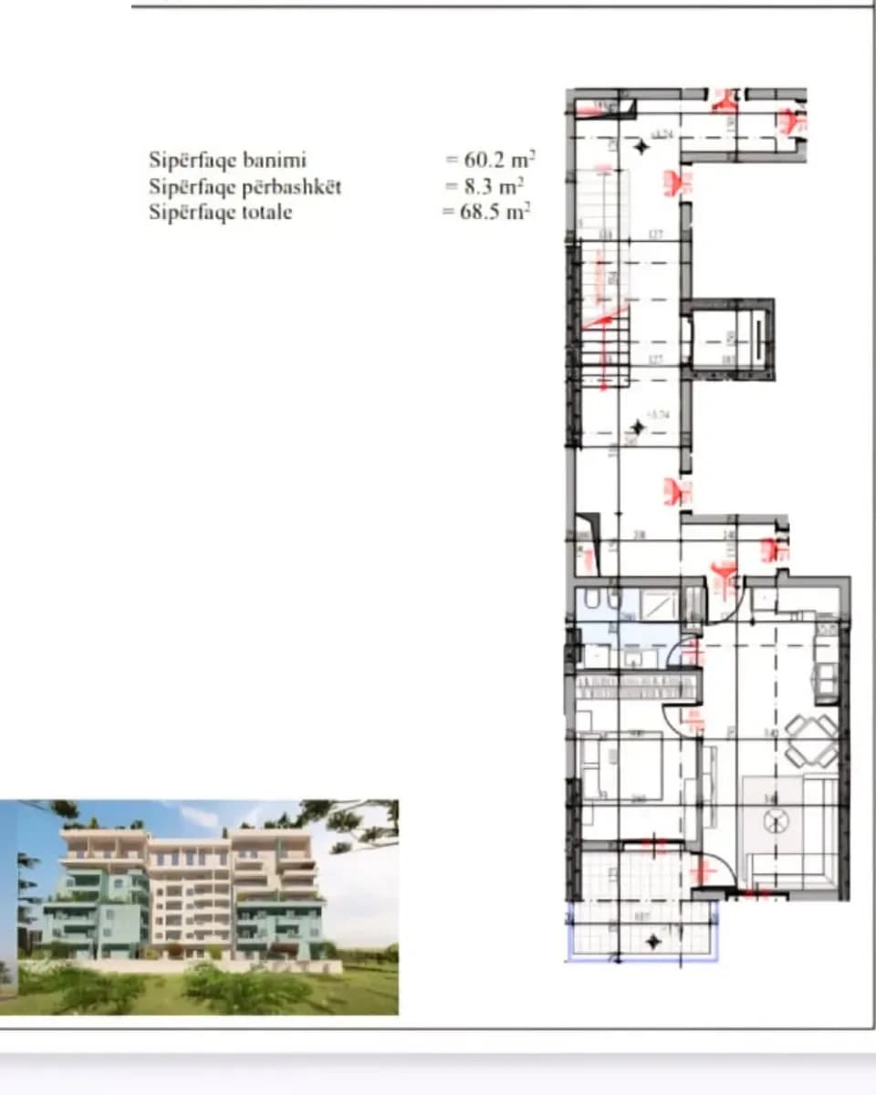 Për Shitje Apartament 1+1 – Unity Residence, Golem 2