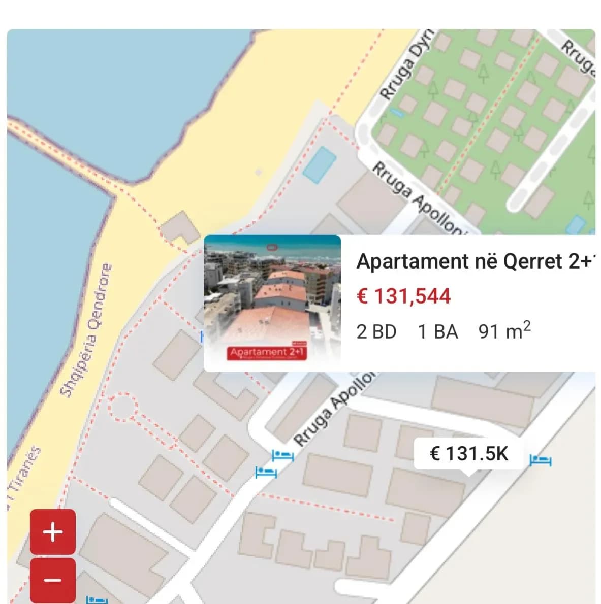 Apartament 2+1 Qerret 2