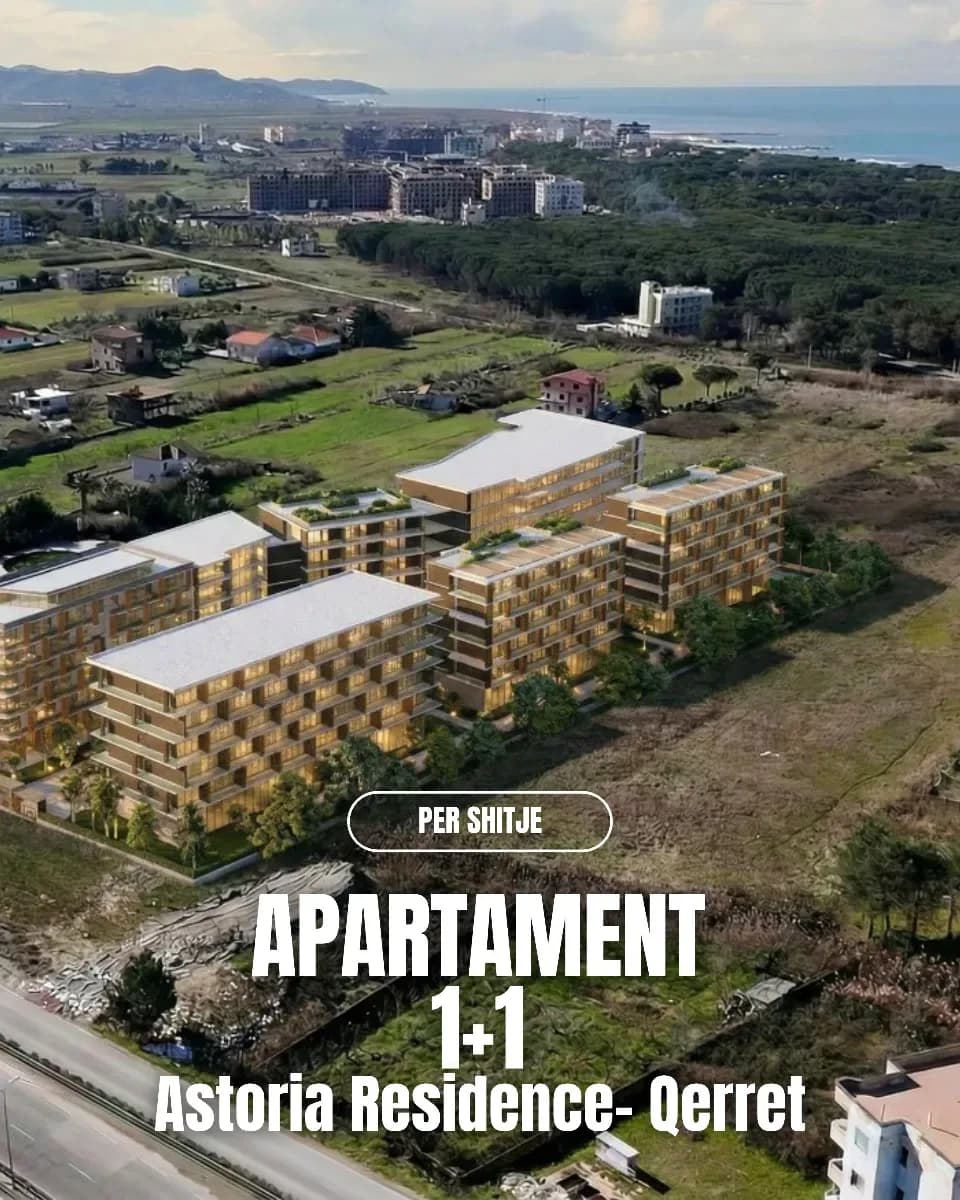 Apartament 1+1 për shitje tek Astoria Residence – Qerret 3