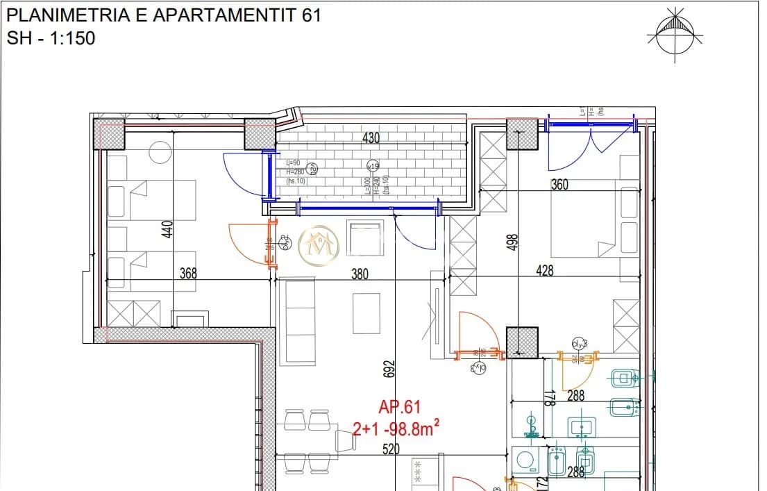 Shitje | Apartament 2 + 1 | Don Bosko | 205000 € 4