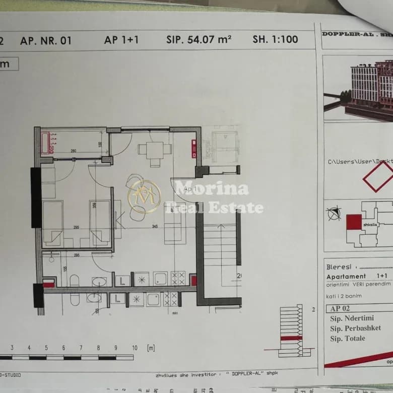 Shitje | Apartament 1 + 1 | Perball Spitalit Amerikan 3 | 130000 € 4