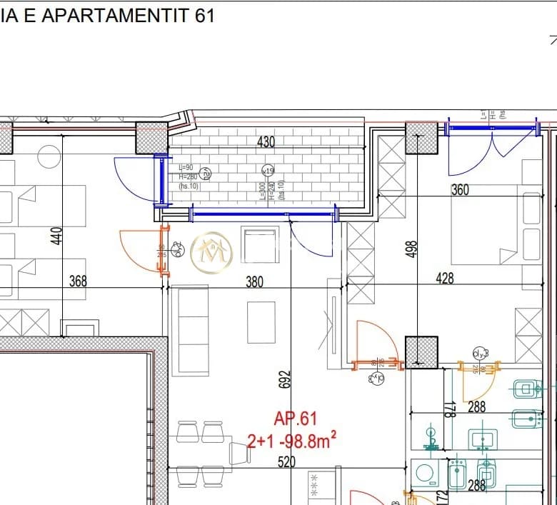 Shitje | Apartament 2 + 1 | Don Bosko | 205000 € 3