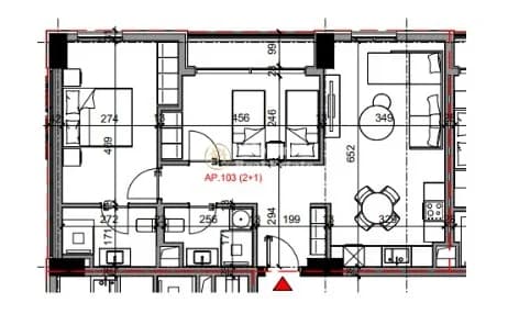 Shitje | Apartament 2 + 1 | Rruga Bardhyl | 236880 €