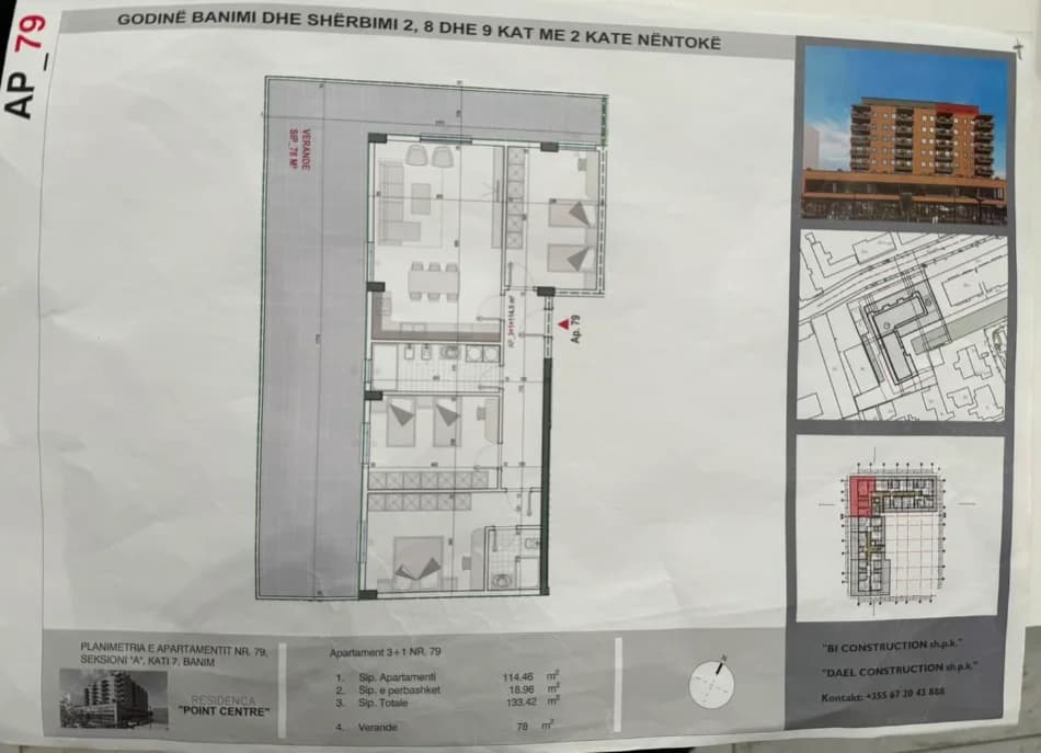 Shitje | Apartament 3 + 1 | Kamez | 195000 €