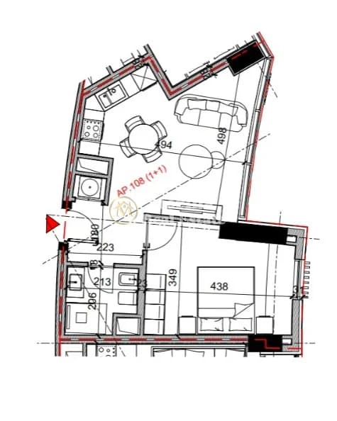 Shitje | Apartament 1 + 1 | Rruga Bardhyl | 146880 €