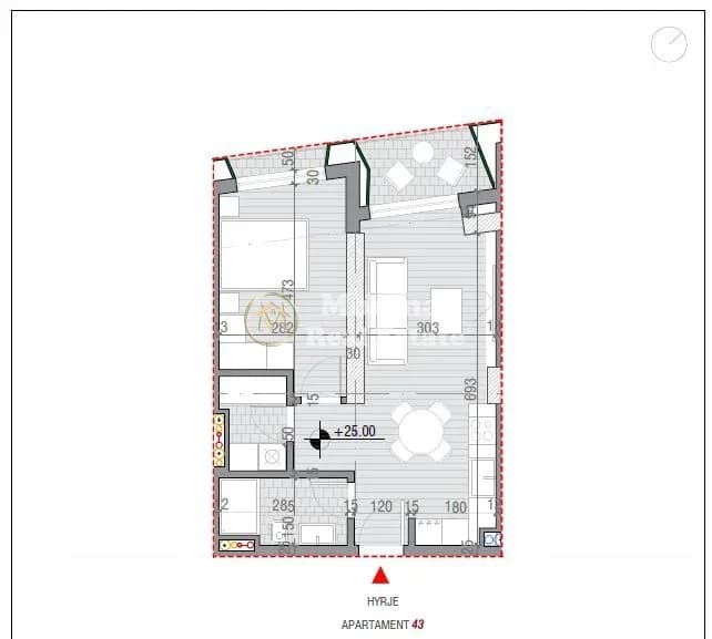 Shitje | Apartament 1 + 1 | Astir | 104625 € 2