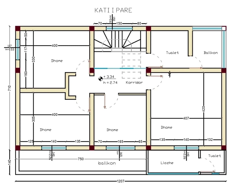 Qera | Vilë 5 + 1 | Kombinat | 800 €/muaj