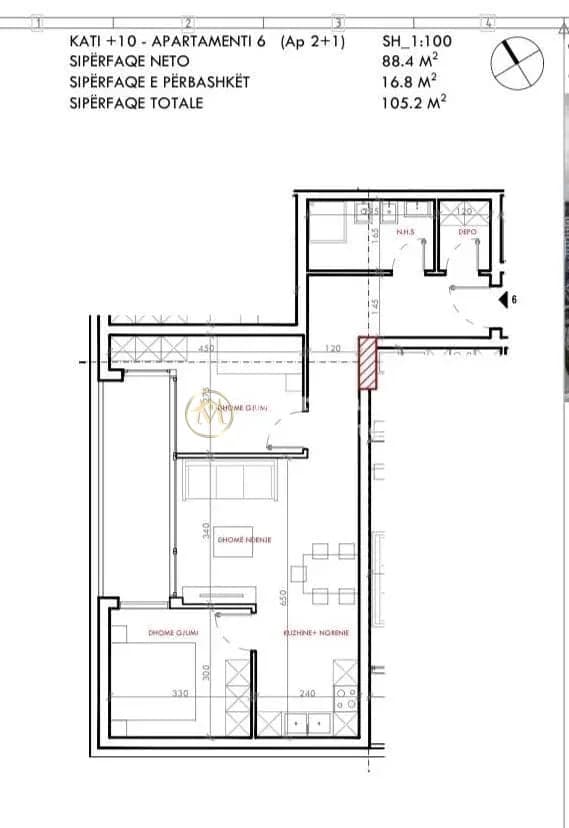 Shitje | Apartament 2 + 1 | Astir | 116000 € 2