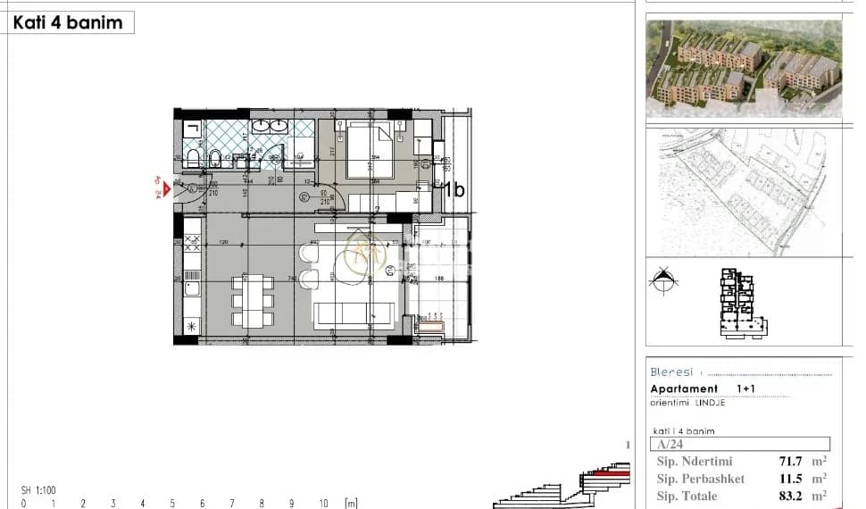 Shitje | Apartament 1 + 1 | Dream House Residence I prane Liqenit Artificial | 183040 € 2
