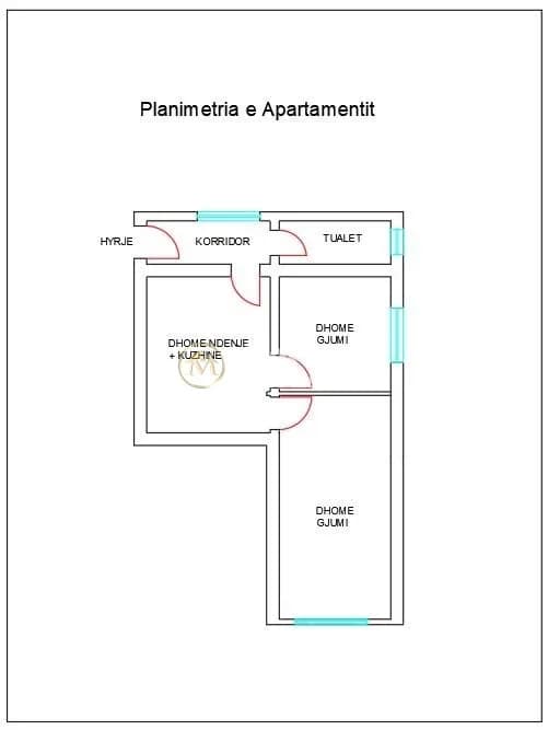 Shitje | Apartament 2 + 1 | Varri Bamit | 140000 €