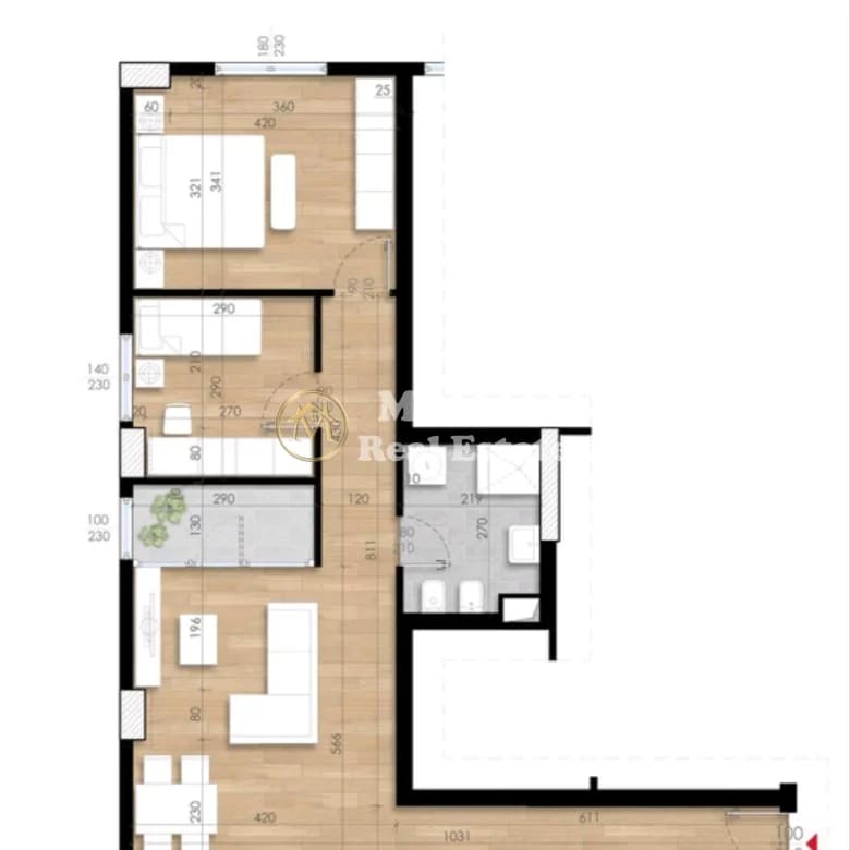 Shitje | Apartament 2 + 1 | Fusha Aviacionit | 155700 € 2