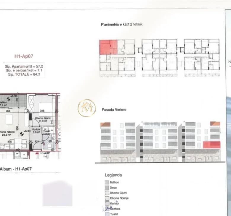 Shitje | Apartament 1 + 1 | Gjiri Lalzit | 147890 € 3