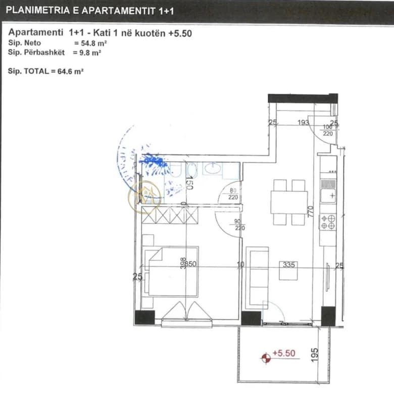 Qera | Apartament 1 + 1 | Rruga Dritan Hoxha | 500 €/muaj 3