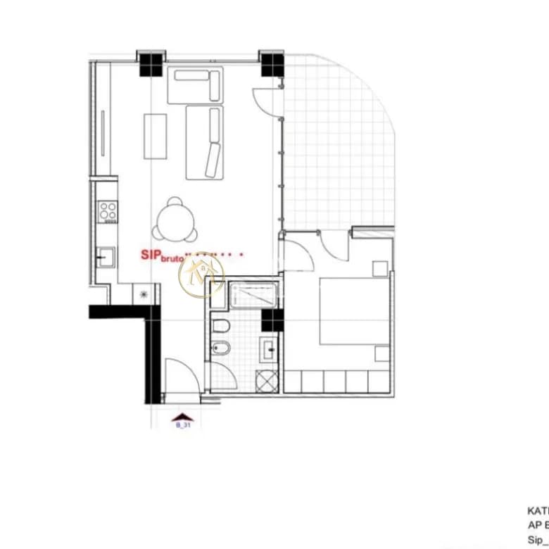 Shitje | Apartament 1 + 1 | River Park Residence | 94920 € 3