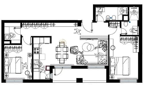 Shitje | Apartament 2 + 1 | Fresku | 163850 €