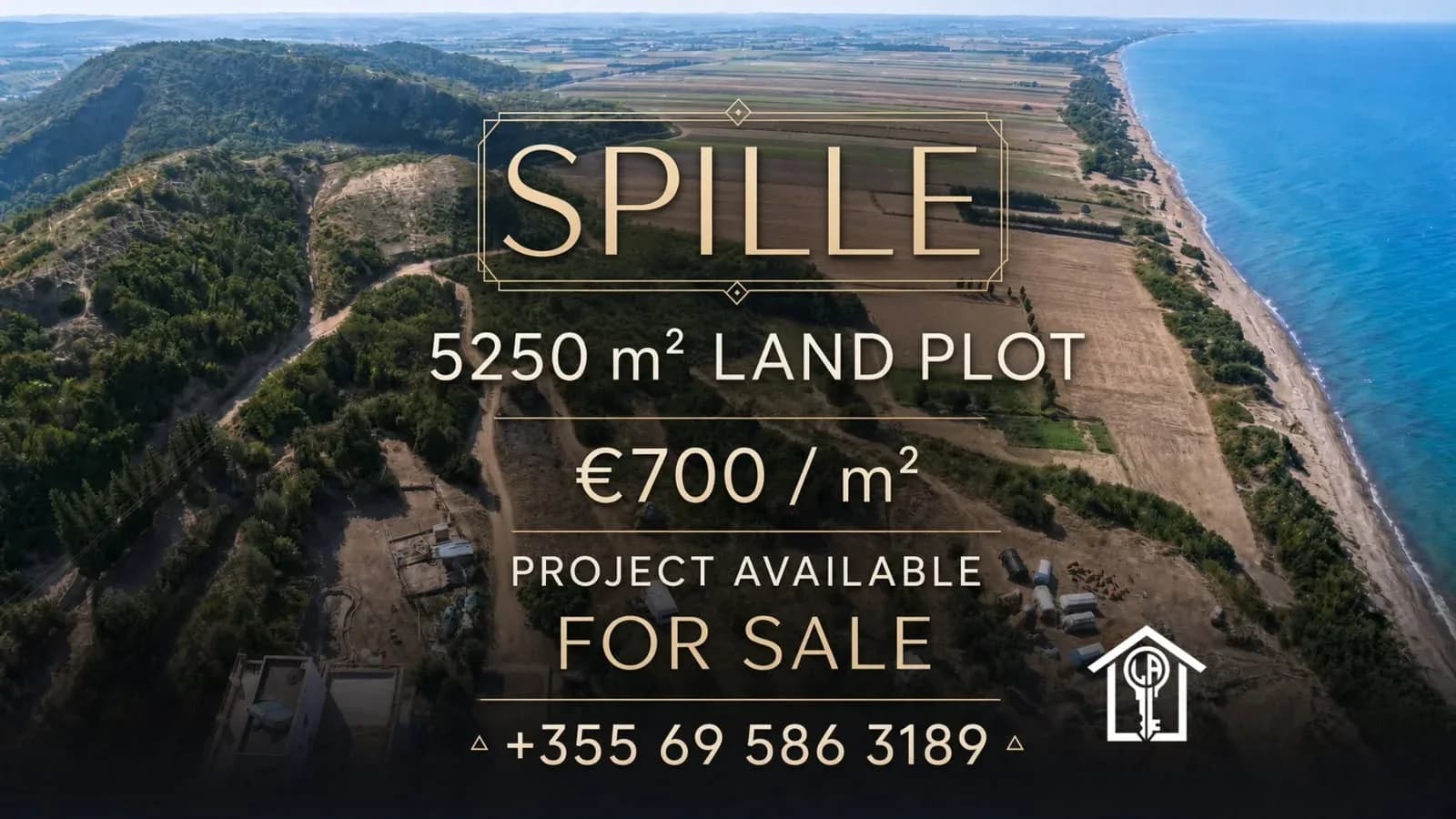 Tokë në breg të detit, 5,250 m² – Kryevidh