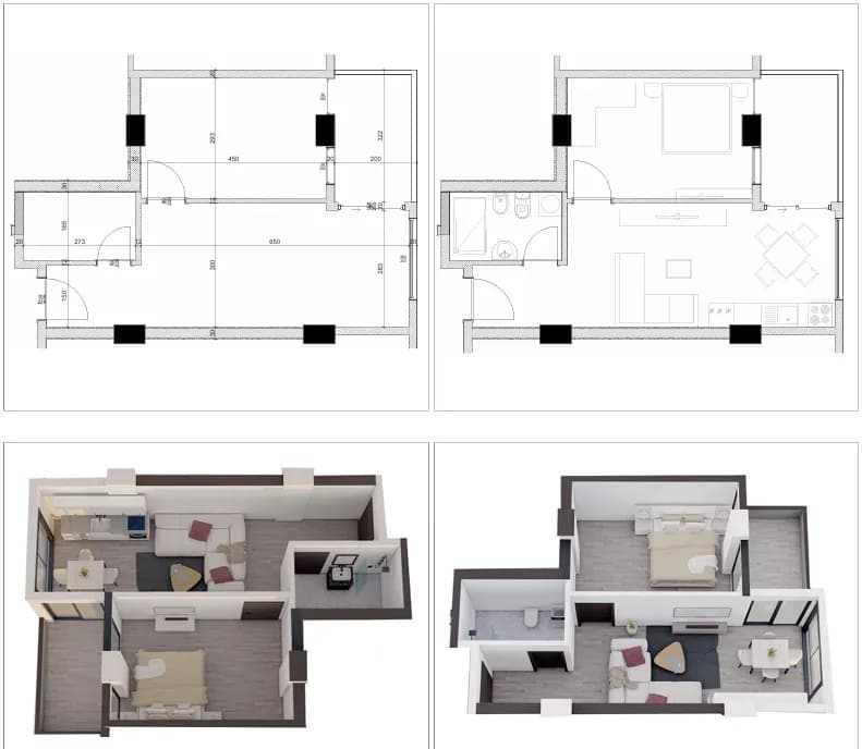 Apartment 1+1 4