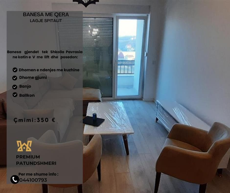 Banes me qera ne Lagjen e Spitalit.