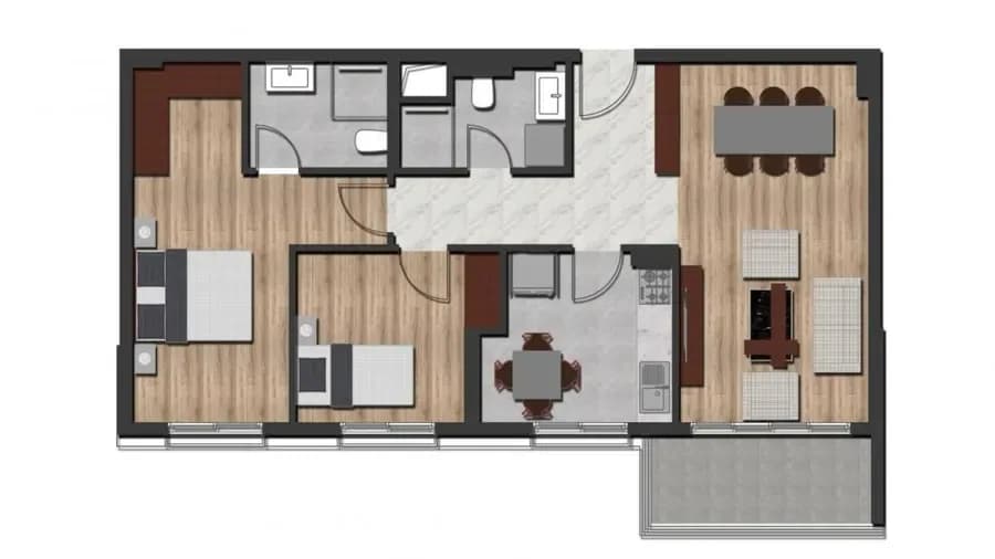 Apartament për shitje në Radhimë 3