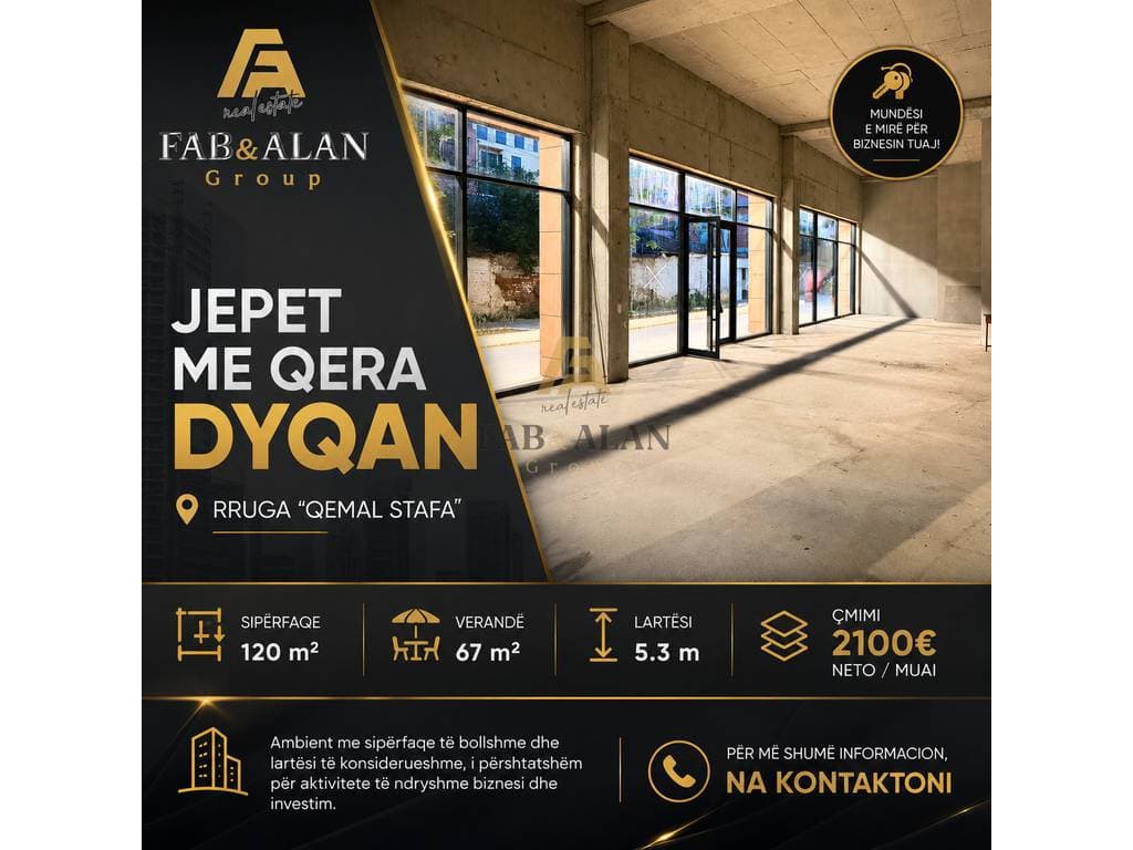 JEPET ME QIRA DYQAN – RRUGA “QEMAL STAFA” 1