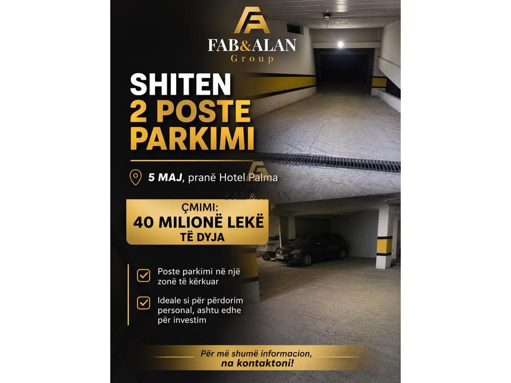 🚗 SHITEN 2 POSTE PARKIMI – 5 MAJ