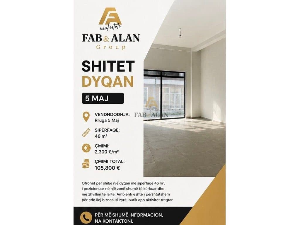 Shitet Dyqan – 5 Maj 105,800 €