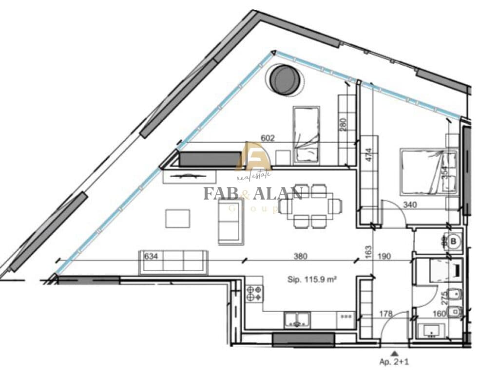 TEK TIRANA TOWER APARTAMENT 2+1 PER SHITJE! 4