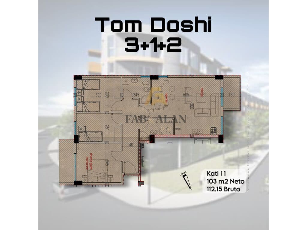 SHITET 3+1+2 TEK KOMPLEKSI TOM DOSHI "FRESK"!
