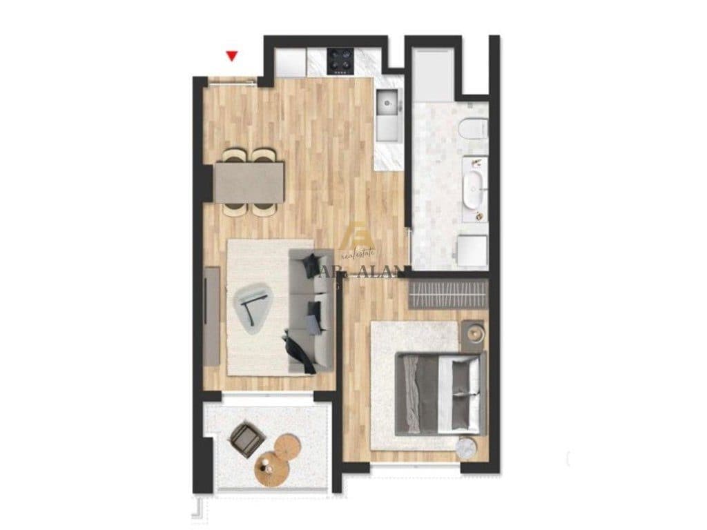 TEK ADRIATIC GARDEN RESIDENCES NE GOLEM APARTAMENT 1+1 PER SHITJE! 4