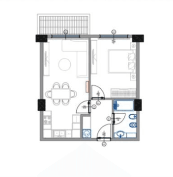 Apartament 1+1 Për Shitje në Qerret, Kavajë - 109,440€ | 68 m² 2