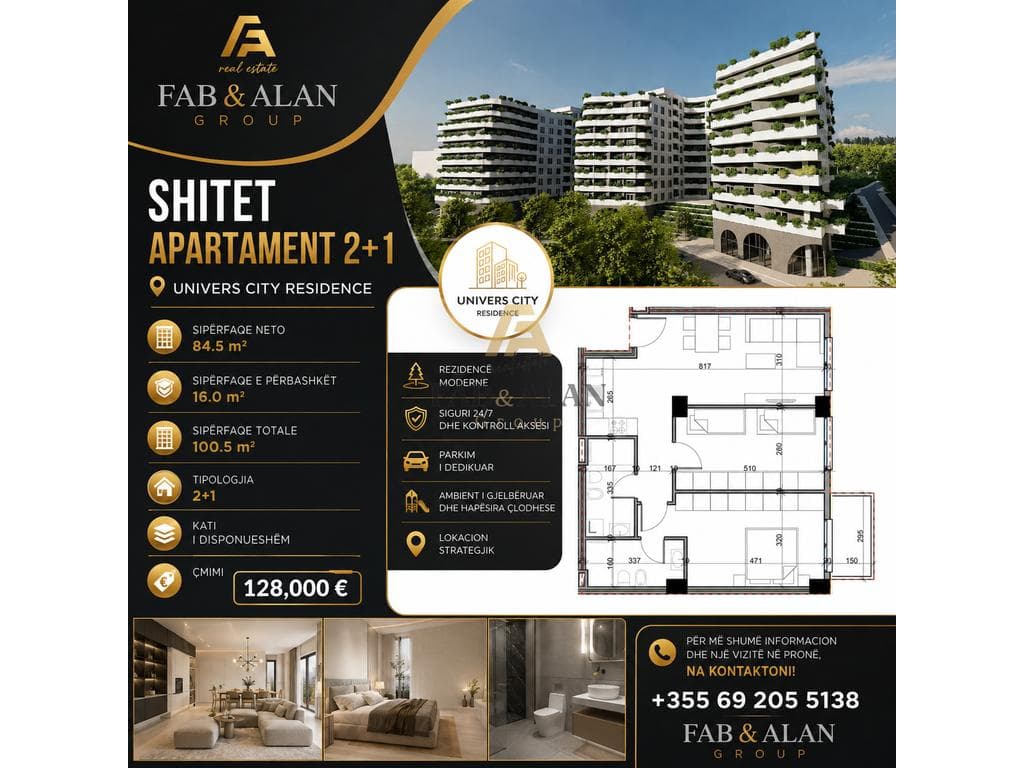 🏡 SHITET APARTAMENT 2+1 – ALUNA RESIDENCE