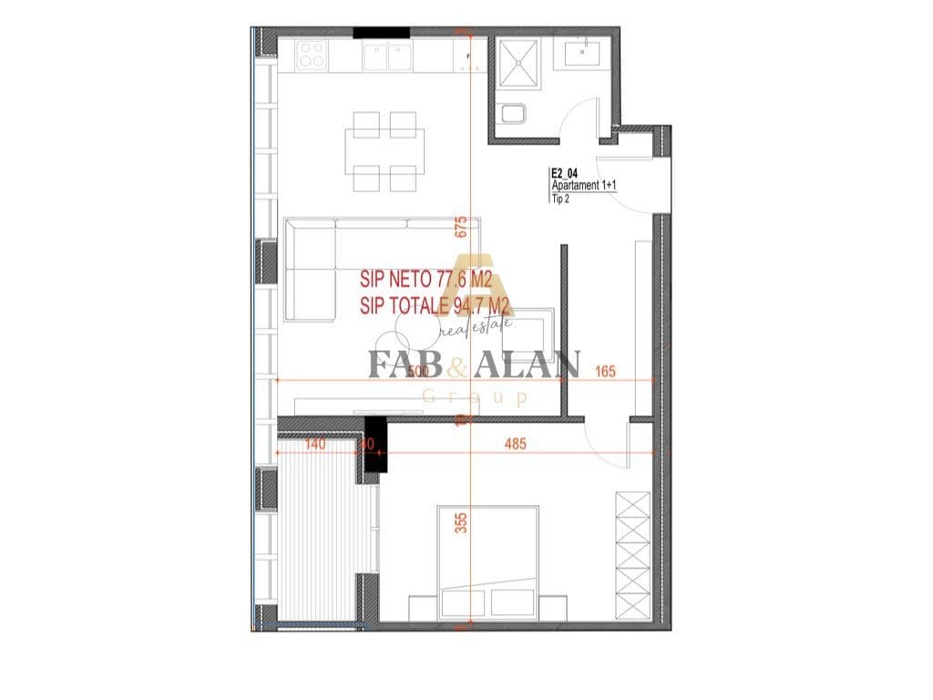 TEK MORINA PALACE NE DRIMADHE APARTAMENT 1+1 PER SHITJE! 3