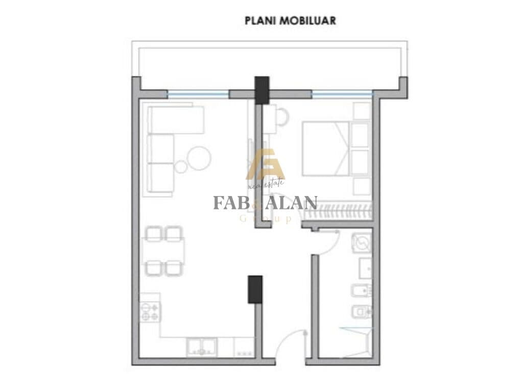 NE GOLEM APARTAMENT 1+1 PER SHITJE! 3