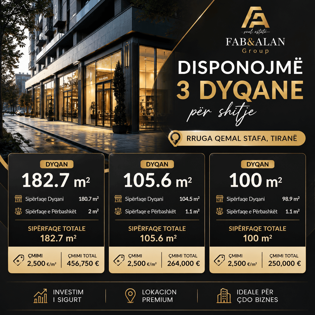 DYQAN 100 M² — QEMAL STAFA, TIRANË