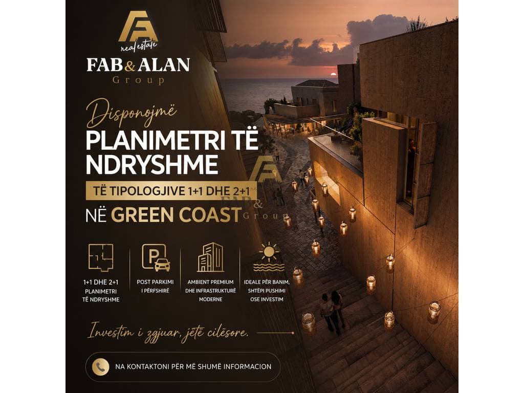 Apartament 1+1 Në Shitje në Green Coast 2, Vlorë - 280,000€ | 66.11 m² 1