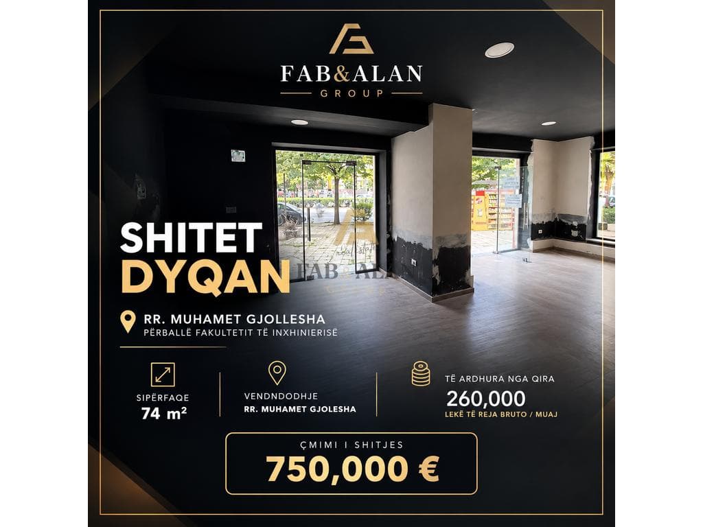 SHITET DYQAN – RRUGA MUHAMET GJOLLESHA, TIRANË