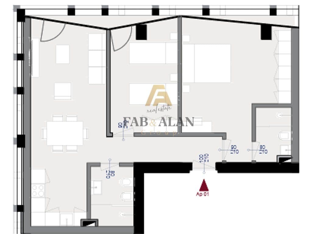 🏡 SHITET APARTAMENT 2+1+2 – MARA PALACE, TIRANË 3
