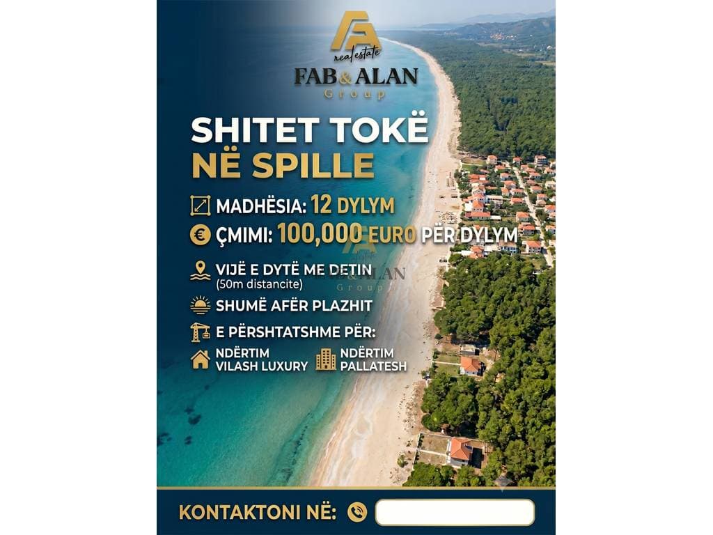 Tokë Për Shitje në Spille - 1.200.000€ | 12000 m²