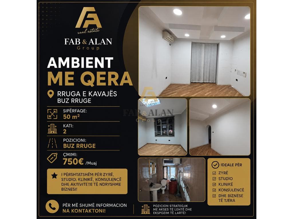 Ambient Biznesi me Qira në Rrugën e Kavajës