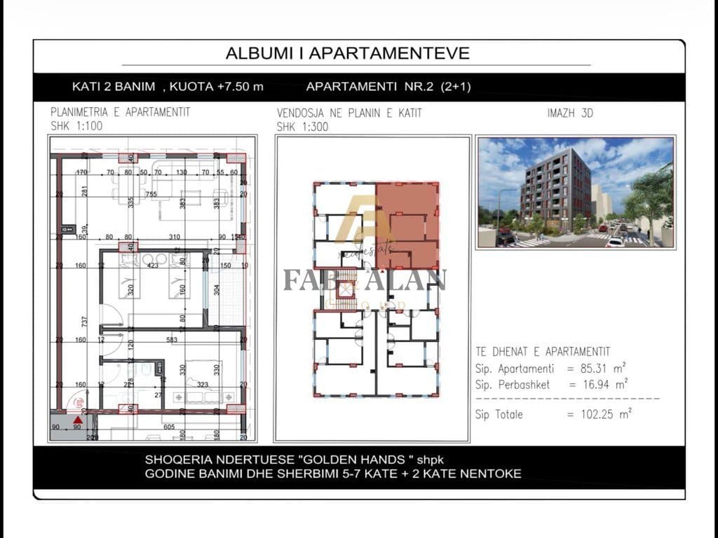 SHITEN APARTAMENTI 2+1 NE PASKUQAN 2