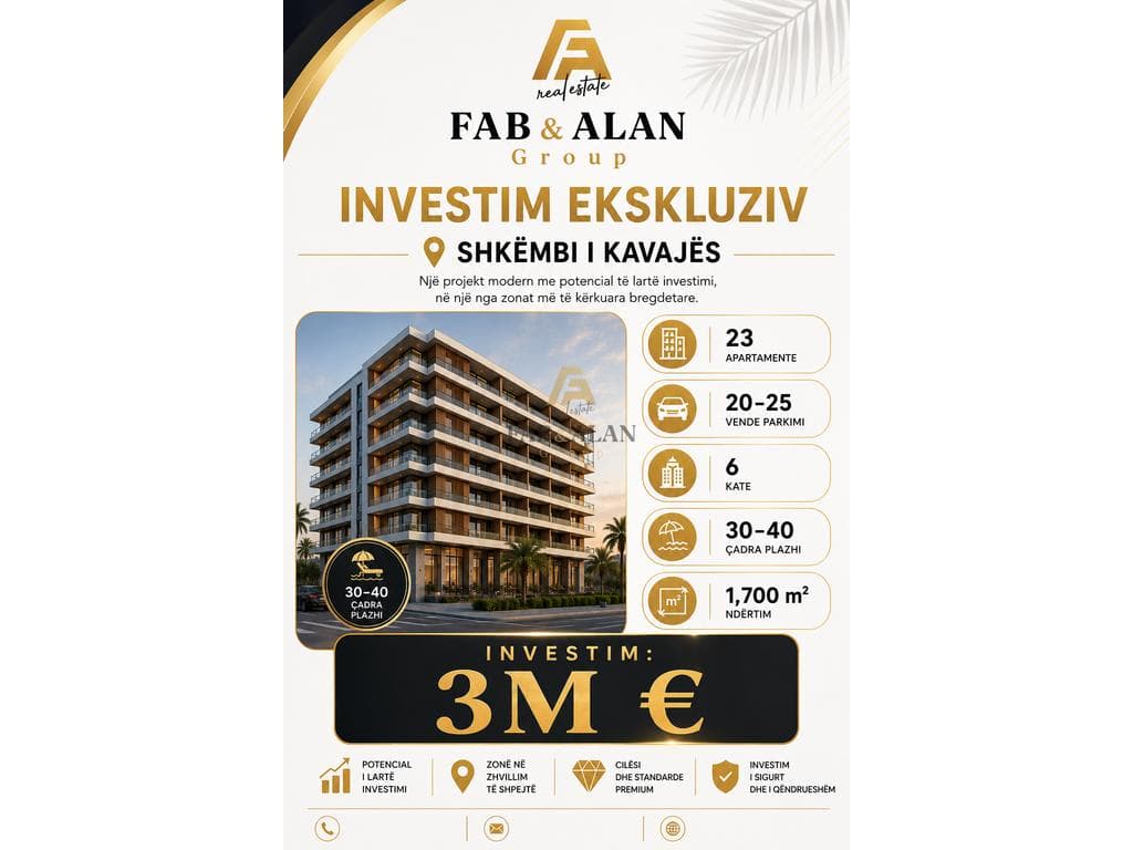 🏨 HOTEL NË SHITJE – SHKËMBI I KAVAJËS, DURRËS Cmimi: 3000000€