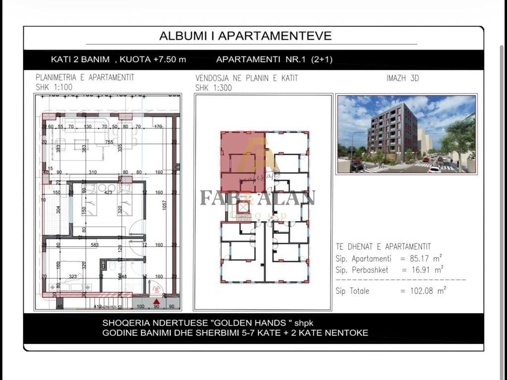 SHITEN APARTAMENTI 2+1 NE PASKUQAN 1